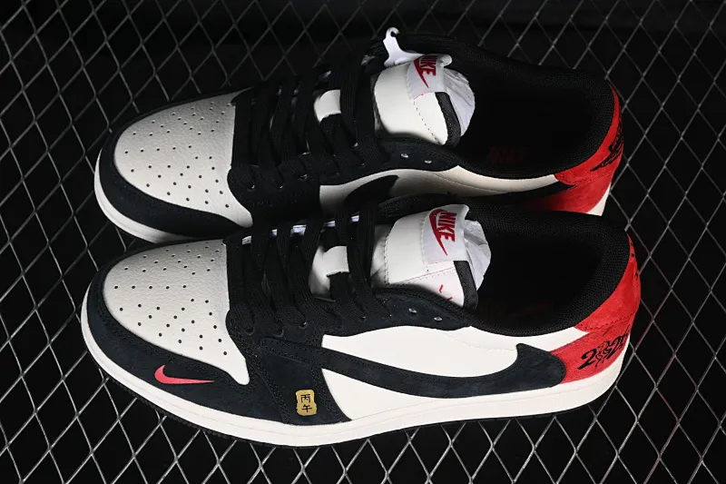 All categories Air Jordan Jordan series basketball shoes Air Jordan 1 Low High-end customized low-top sneakers Air Jordan 1 Low AJ1 Joe 1 meter white and black High-end customized low-top retro basketball shoes MZ9588-826